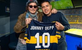 Johnny Depp fue a la Bombonera a ver Boca-Tigre