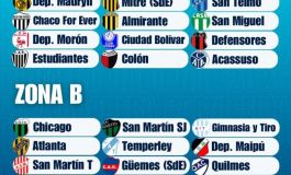Así quedaron armadas las Zonas A y B de la Primera Nacional 2026