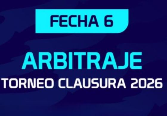Quedaron definidos los árbitros para la fecha de 